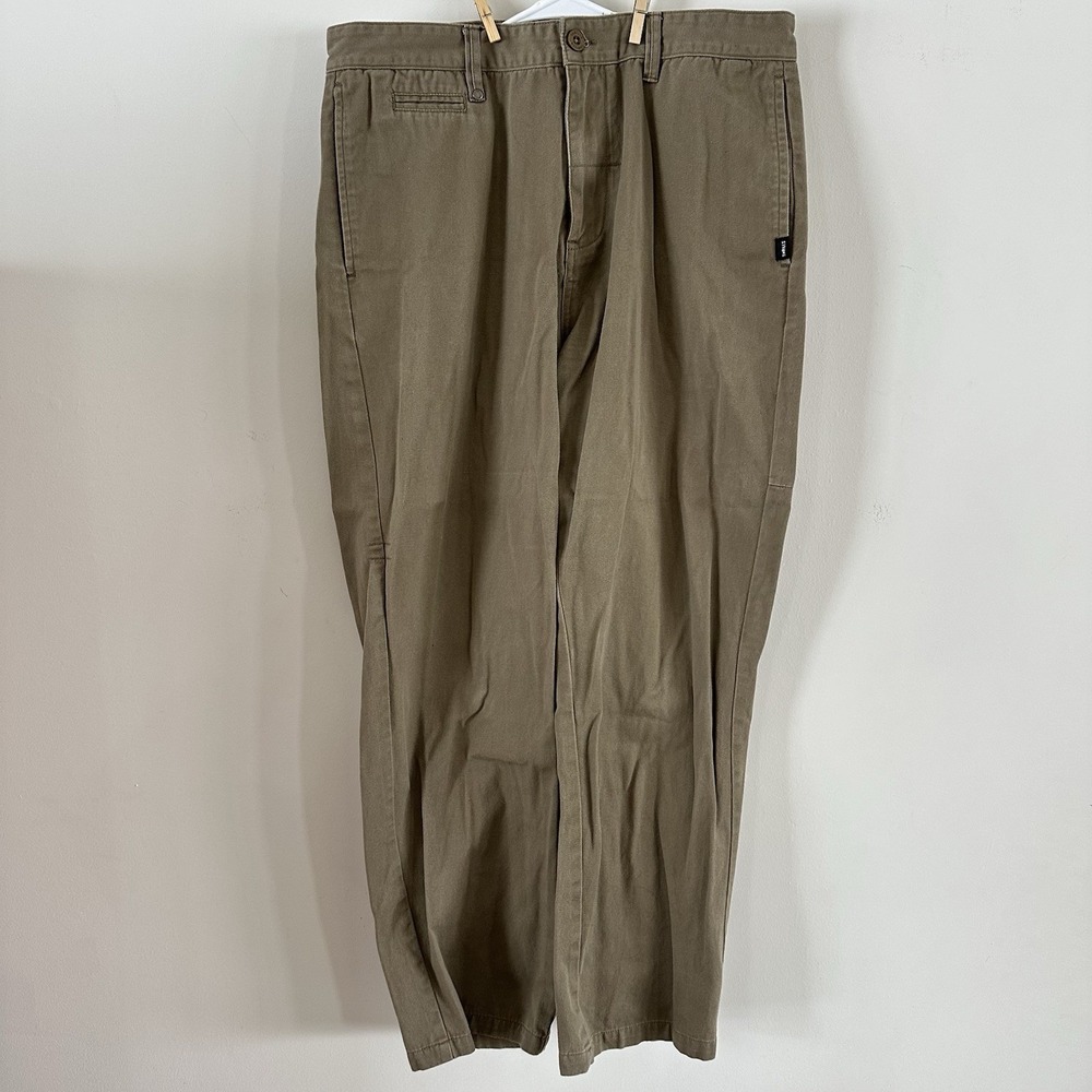 Men's Thrills Dress Pant Trousers Khaki 34x30 Ankle Length Cotton Australia
